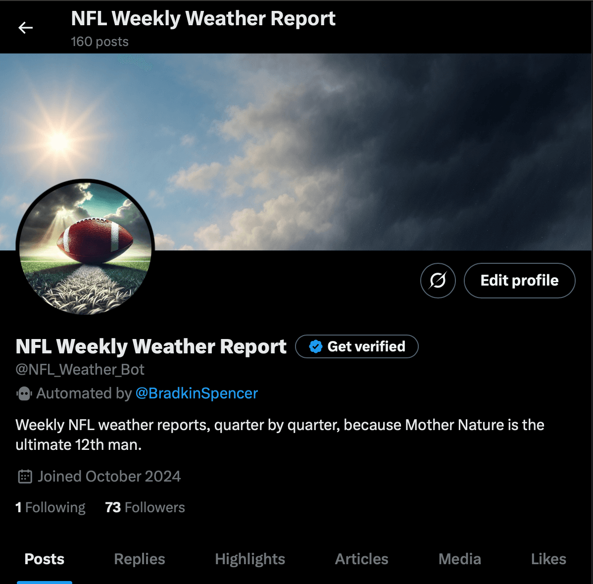 NFL Weather Bot