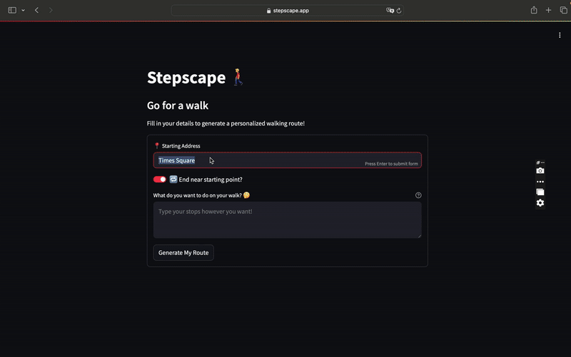 Stepscape